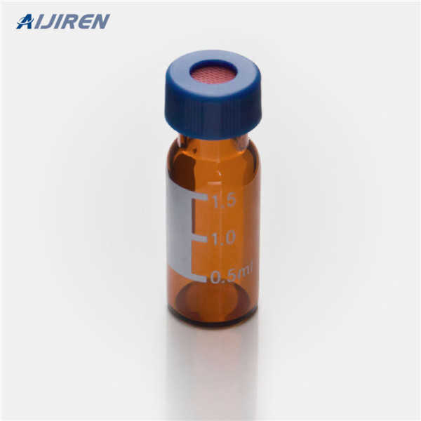 Alibaba amber 2 ml lab vials with label for lab use